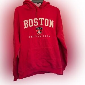 BU Boston University Champion EcoFleece Hoodie, Large